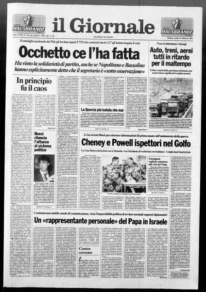 Il giornale : quotidiano del mattino